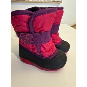 Kamik Snowbug Winter Boots for Toddlers - Size 5 - Pink Purple